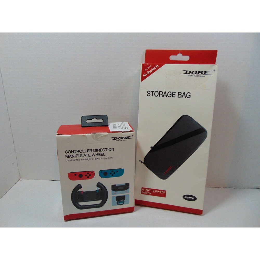 Dobe N-Switch Case and 2 Controller Manipulate (Steering) Wheel - New Open Box -
